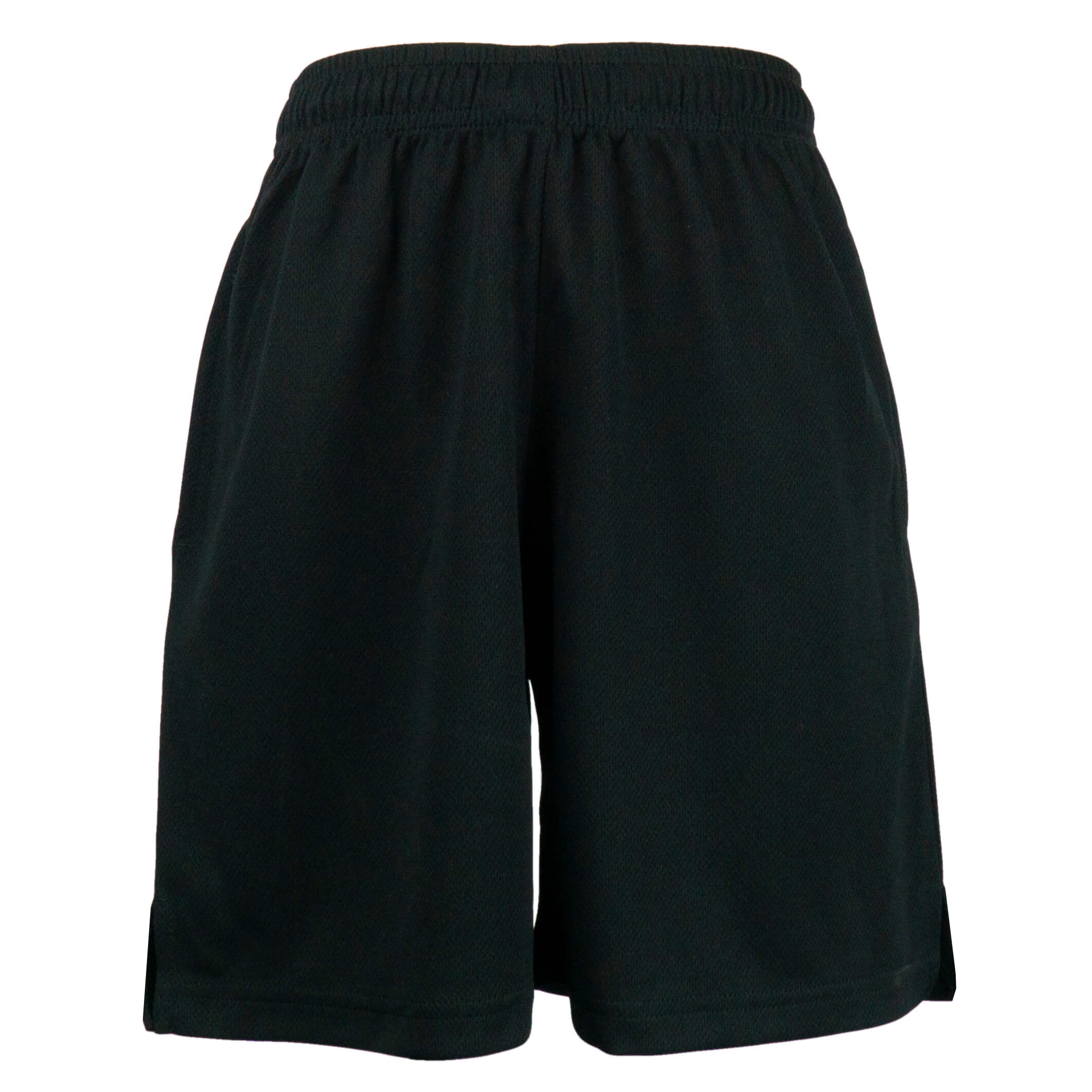 Plain black sports shorts on sale